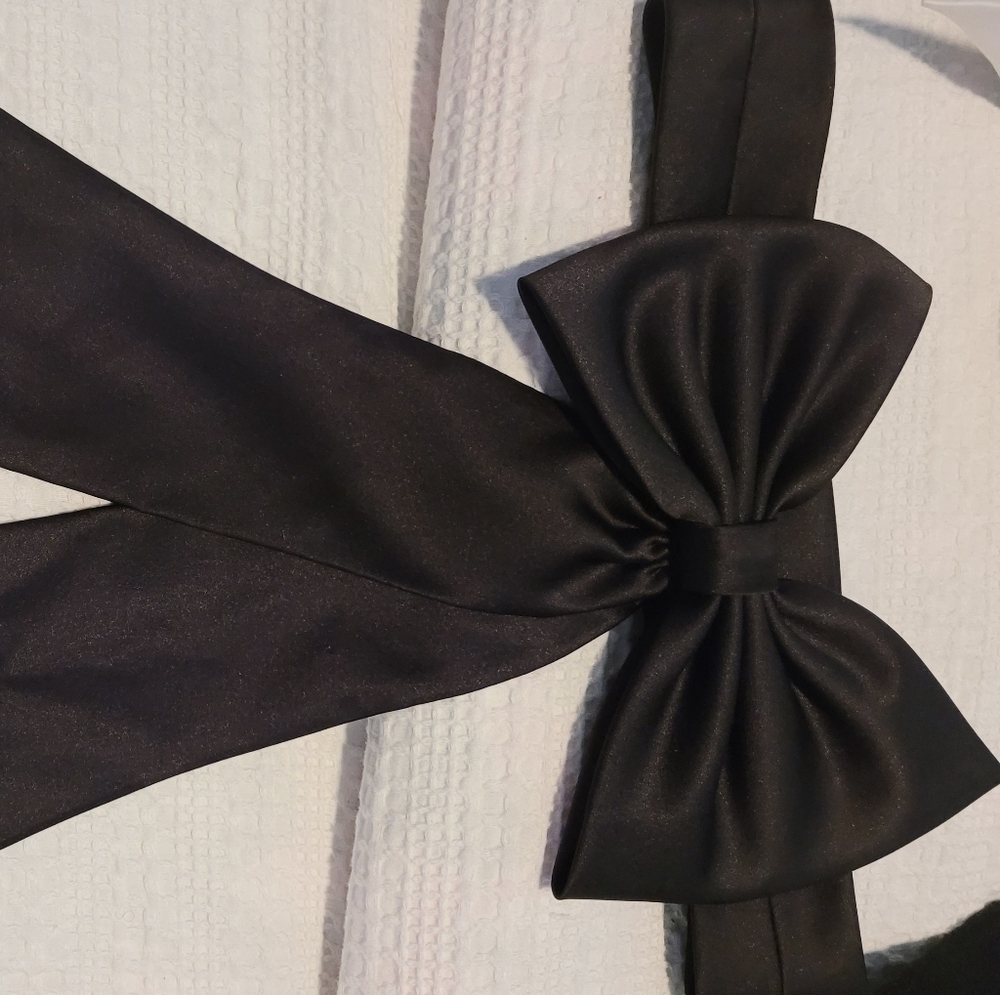 Black David's Bridal Flower Girl Bow